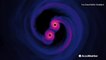 NASA releases simulation of spiraling supermassive black holes
