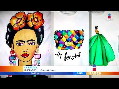 Mexicano crea bellas playeras artísticas | Noticias con Francisco Zea