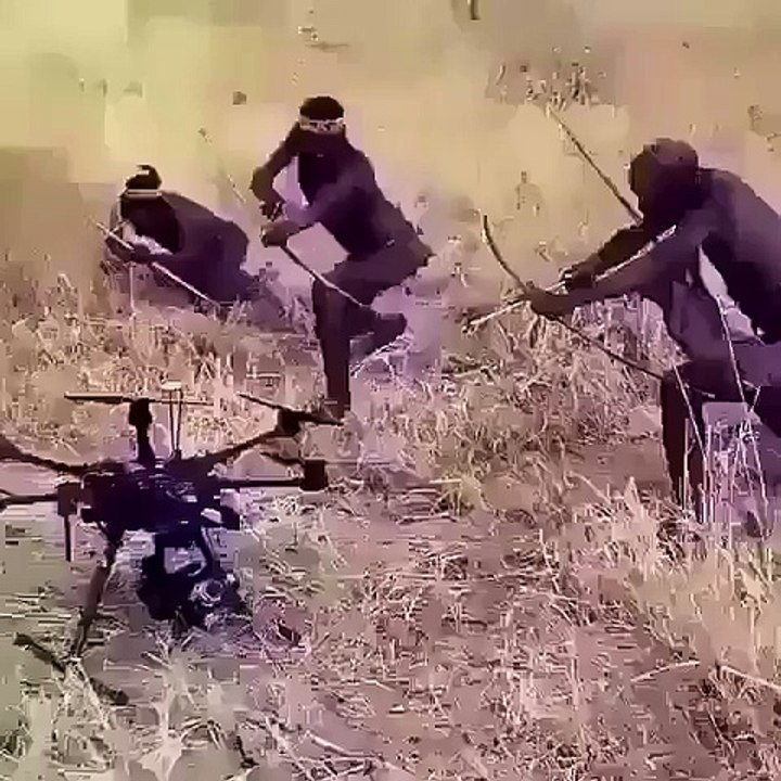 Drone gören masum yerliler...