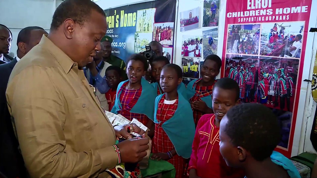 President Uhuru Kenyatta at the 2018 ASK Trade Fair