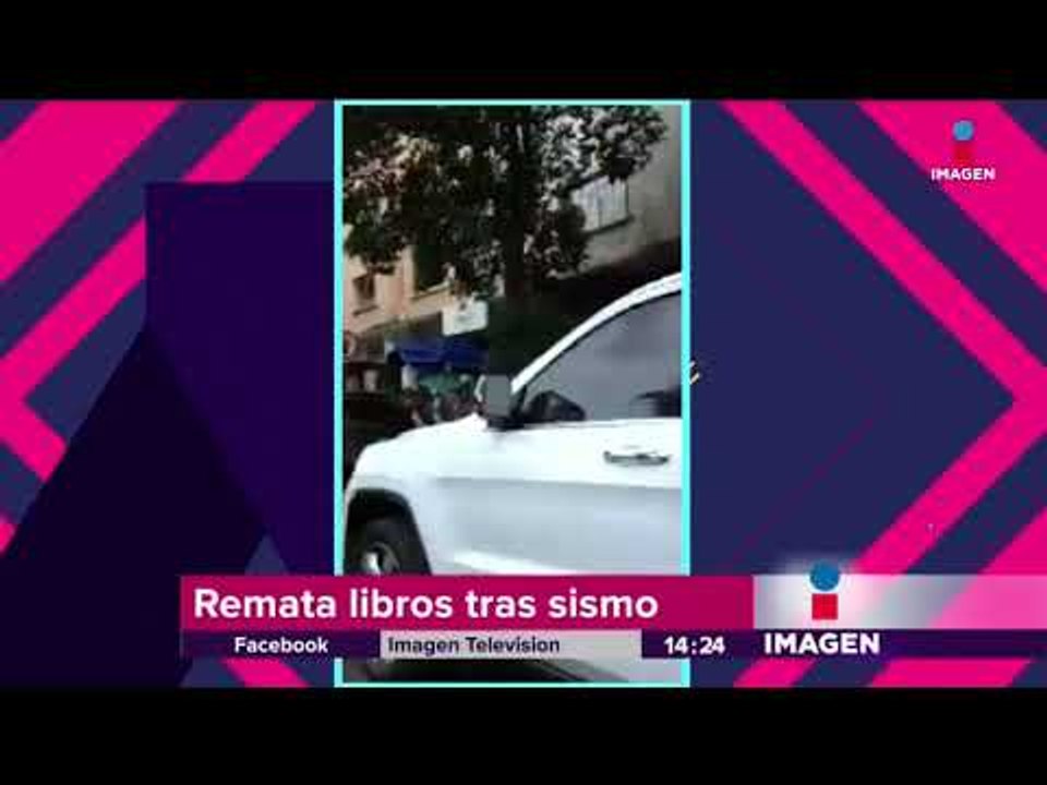 Librería remata libros tras el sismo y miles ac...