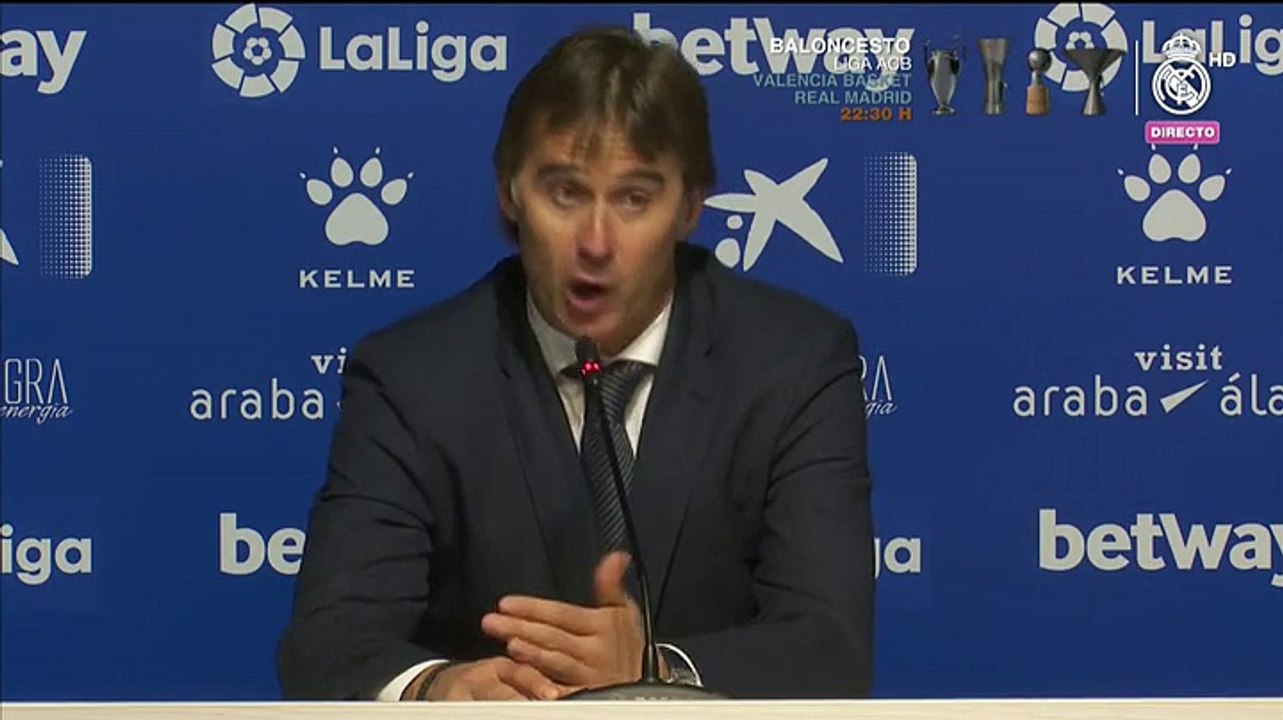 Julen Lopetegui: "Sabemos cómo es la vida en el Real Madrid pero estamos en octubre"