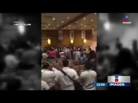 Priistas acaban a sillazos en Nuevo León | Noticias con Ciro Gómez Leyva