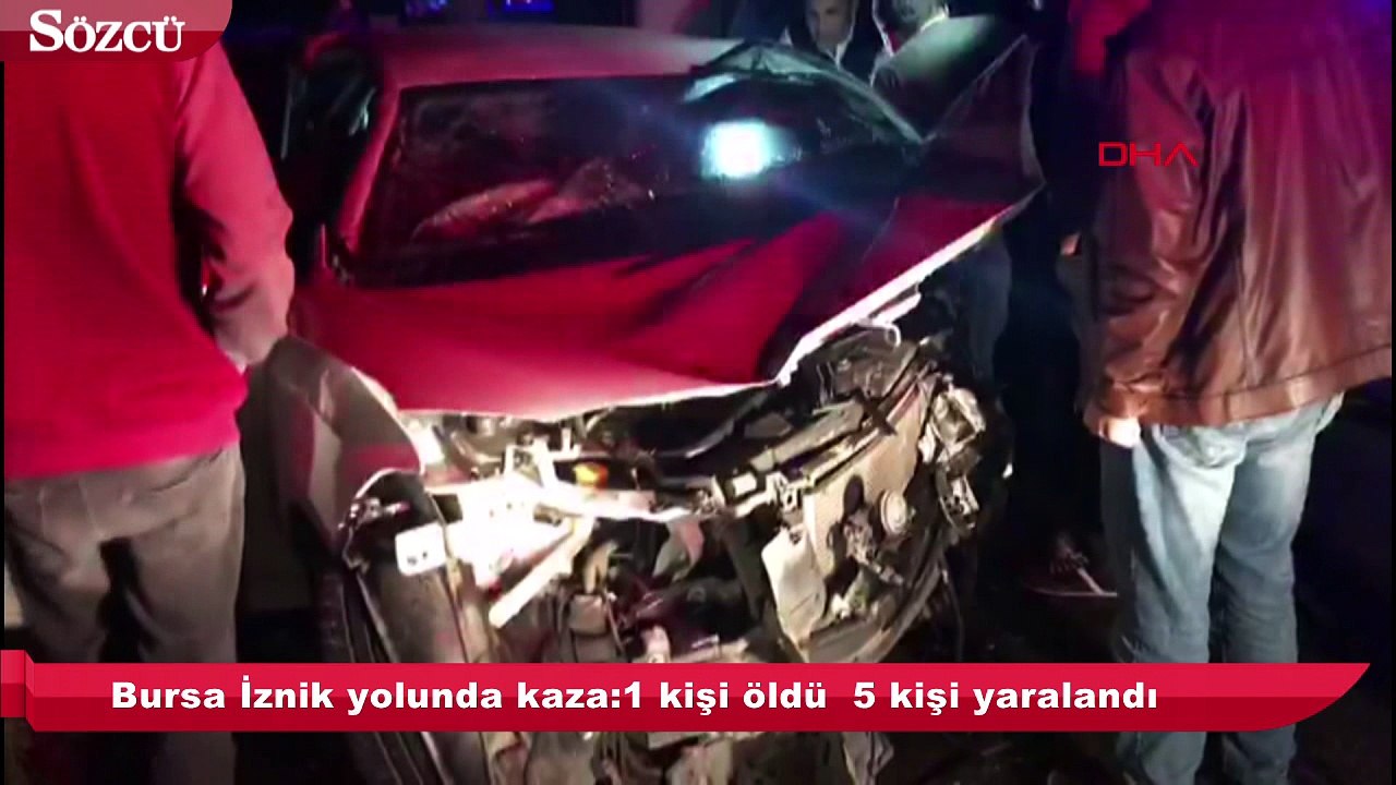 Bursa İznik yolunda kaza