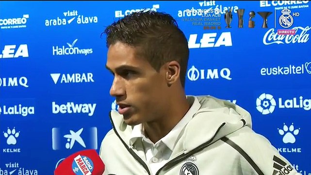 Varane: En el vestuario estamos encantados con Lopetegui