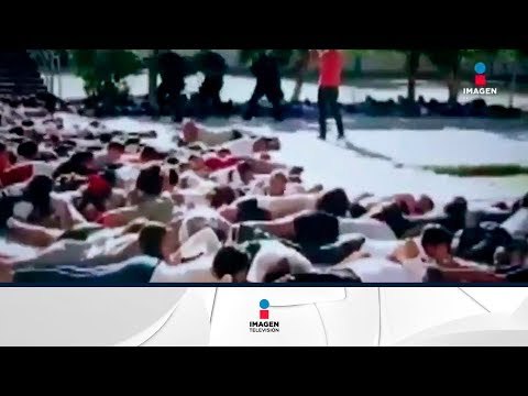 Realizan simulacro de balacera en primaria de Baja California | Noticias con Francisco Zea