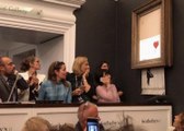 Vendue 1,2 million d’euros, une œuvre de Banksy s’autodétruit après la vente