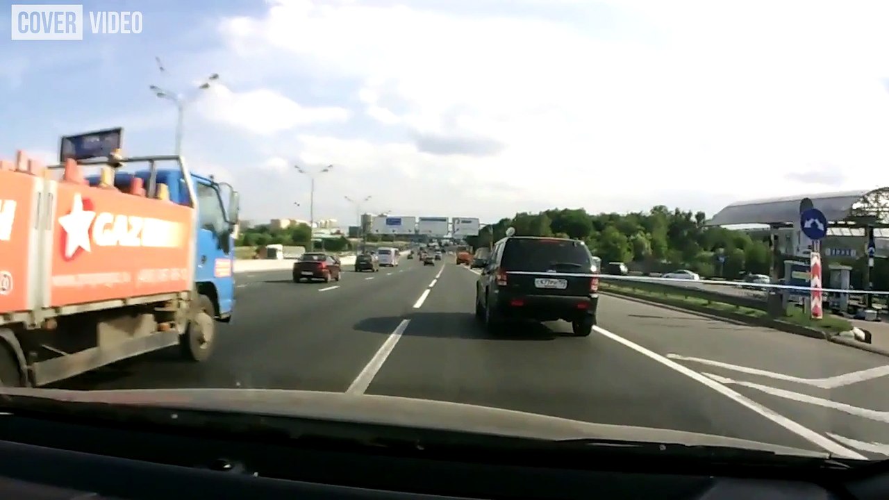 Driver miraculously escapes as gas-carrying truck explodes on highway