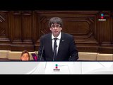 Cataluña pausa su declaración de independencia por el diálogo | Noticias con Yuriria Suerra