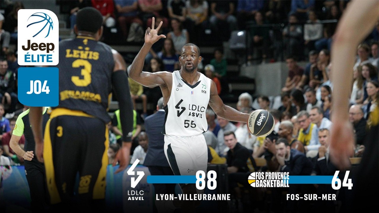 Jeep® ÉLITE : Lyon-Villeurbanne vs Fos-sur-Mer (J4)