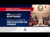 INE confirma 48 aspirantes a candidatos independientes a la Presidencia de México