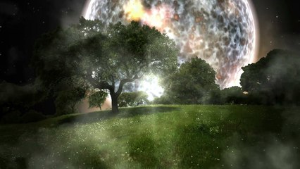 16+14 - Obatala + Led Zeppelin C 1971 - Andere Planeten-Landschaft "Sonnenaufgang" - Obatala ObaTali