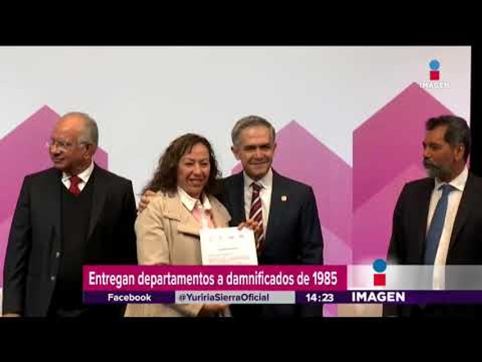 Por fin entregan departamentos a damnificados del sismo... ¡de 1985! | Noticias con Yuri