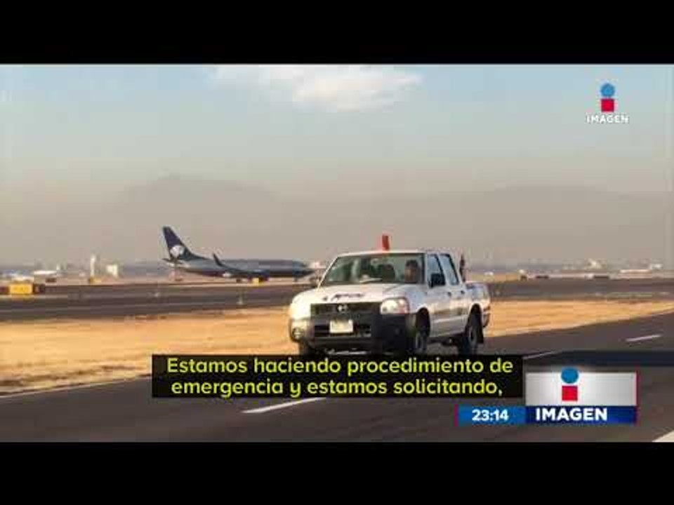 Piloto solicita ayuda por fuego en el motor en la Ciudad de México | Noticias con Ciro Gómez Leyva