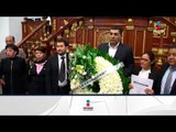 Diputados de Morena se manifiestan con corona de muertos | Noticias con Ciro Gómez Leyva