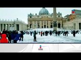 Históricas nevadas en Roma | Noticias con Yuriria Sierra