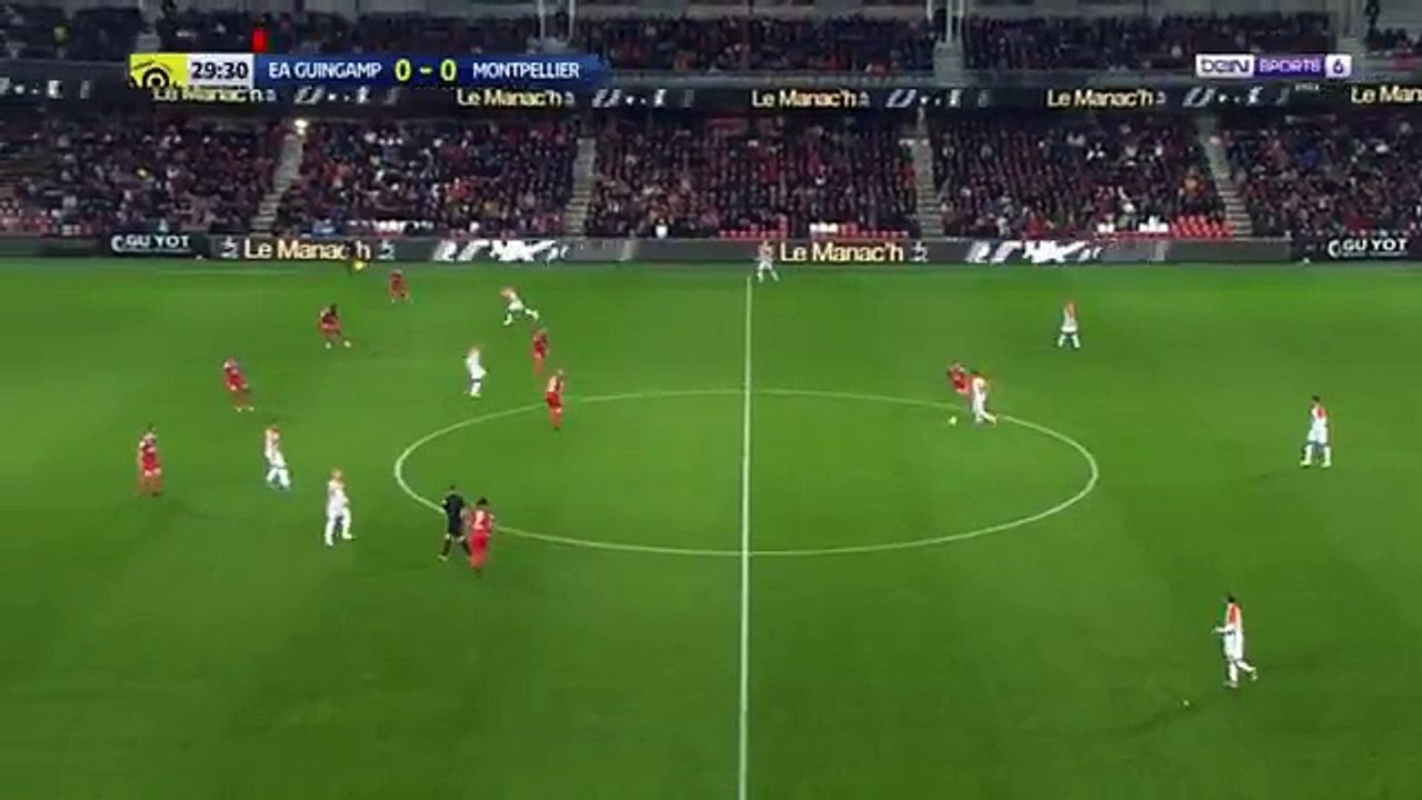 All goals GUINGAMP 1-1 MONTPELLIER Résumé & buts