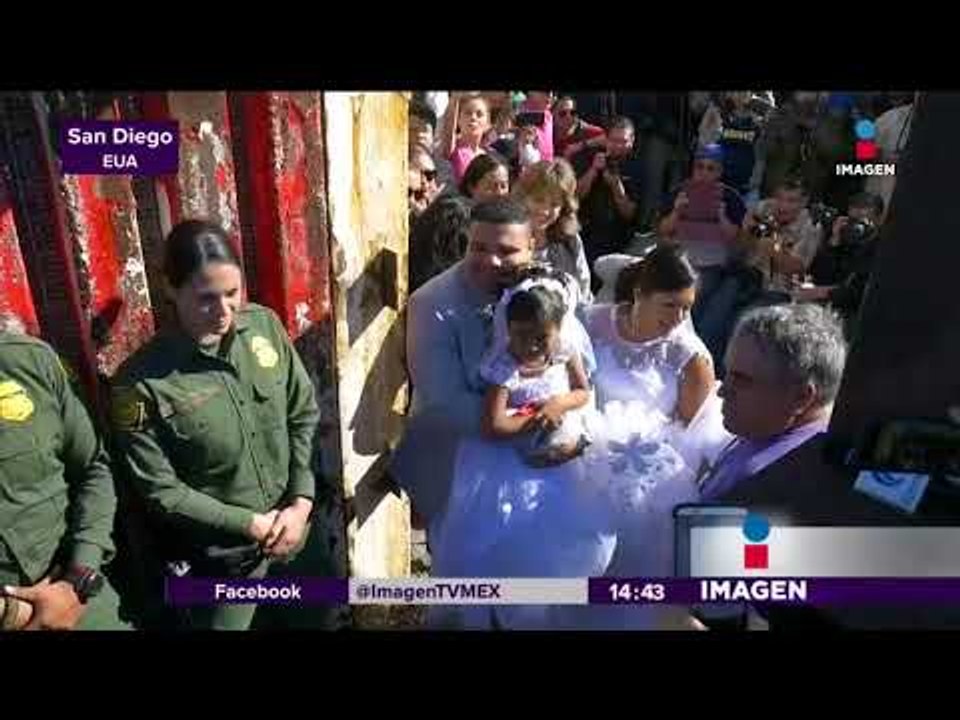 La pareja que se casó en la frontera tiene problemas | Noticias con Yuriria Sierra