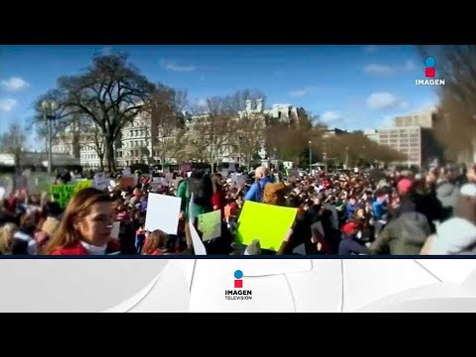 Protestas a un mes del tiroteo en Florida | Noticias con Ciro Gómez Leyva