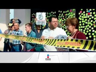 Así protestaron familiares y colegas del periodista asesinado Javier Valdez