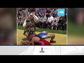 Un luchador grecorromano es defendido por su madre | Qué Importa