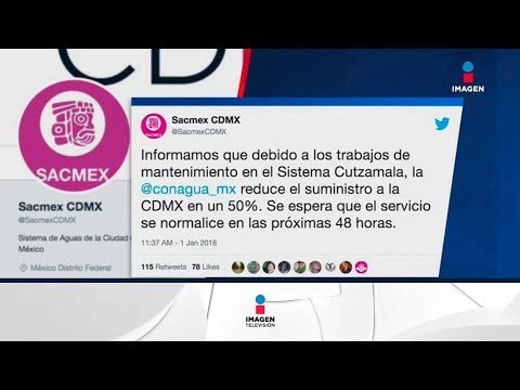 Suministro agua se reduce 50% en CDMX | Noticias con Ciro Gómez Leyva