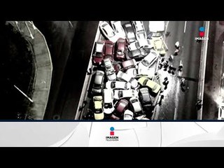 Download Video: Hielo provoca carambola de 40 autos en Saltillo | Noticias con Ciro Gómez Leyva