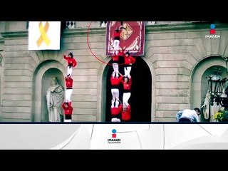 Niña de 8 años cae desde una pirámide humana | Noticias con Francisco Zea