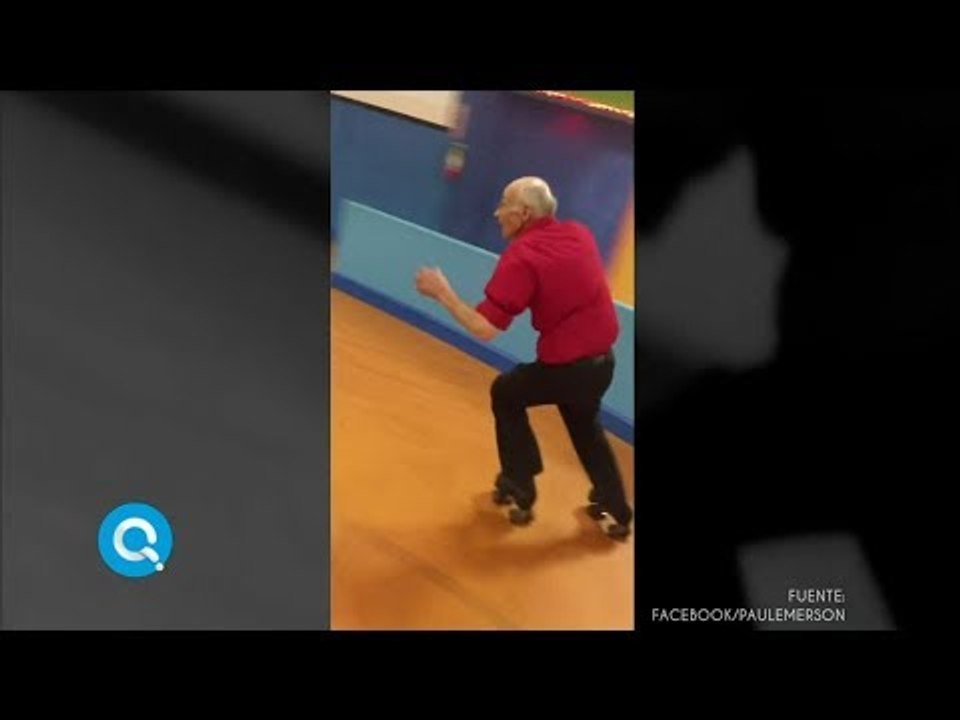 Abuelito patinador humilla a los demás patinadores | Qué Importa