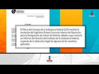 Télécharger la video: Aspirantes a jueces federales compran las respuestas de un examen | Noticias con Francisco Zea