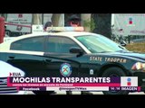Mochilas transparentes como medida para tiroteos en E.U.A | Noticias con Yuriria Sierra