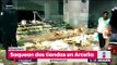 800 personas saquean 2 tiendas ¡hasta niños se meten a robar! | Noticias con Yuriria Sierra