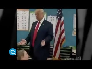 Niños se asustan cuando Donald Trump entra a su escuela | Qué Importa