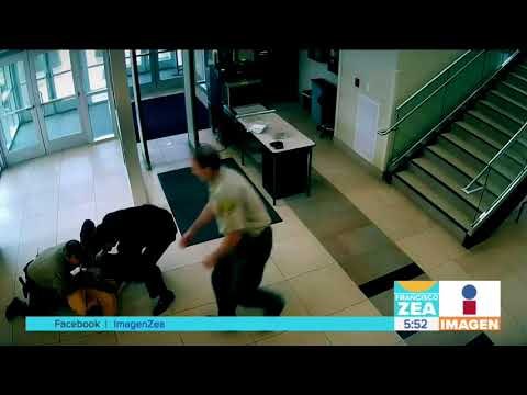 Un hombre intentó evadir la justicia y se lanzó de las escaleras | Noticias con Francisco Zea