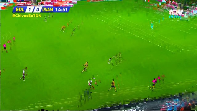 Martin Rodriguez Goal - Guadalajara Chivas vs Pumas UNAM 1-1