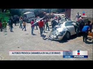 Terrible accidente en carretera de Valle de Bravo dejó al menos tres muertos