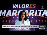 Margarita Zavala denuncia ante el INE inequidad en los spots | Noticias con Ciro Gómez Leyva