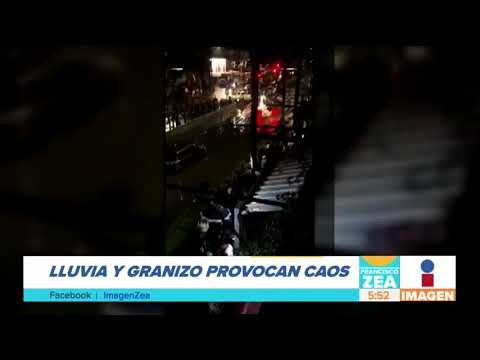 Lluvia y granizada provocan caos en el sur de la Ciudad de México | Noticias con Francisco Zea