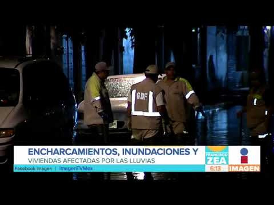 Lluvias causan encharcamientos y afectan vialidades en el sur de la CDMX | Noticias con Paco Zea