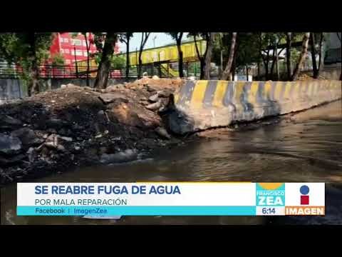 Se reabre fuga de agua en Eje Central | Noticias con Francisco Zea