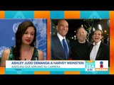 Ashley Judd demandó a Harvey Weinstein por haber 