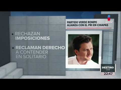 Partido Verde habría roto alianza con el PRI y va solo en Chiapas | Noticias con Ciro Gómez Leyva
