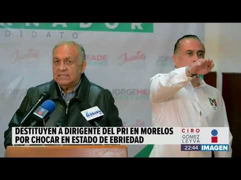 Destituyen a dirigente del PRI Morelos que chocó en estado de ebriedad | Noticias con Ciro