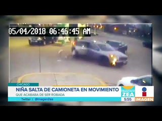 Niña salta desde un auto en movimiento durante robo | Noticias con Francisco Zea