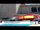 ¡Como de película! Roban Bodega de PGR en Baja California Sur | Noticias con Francisco Zea