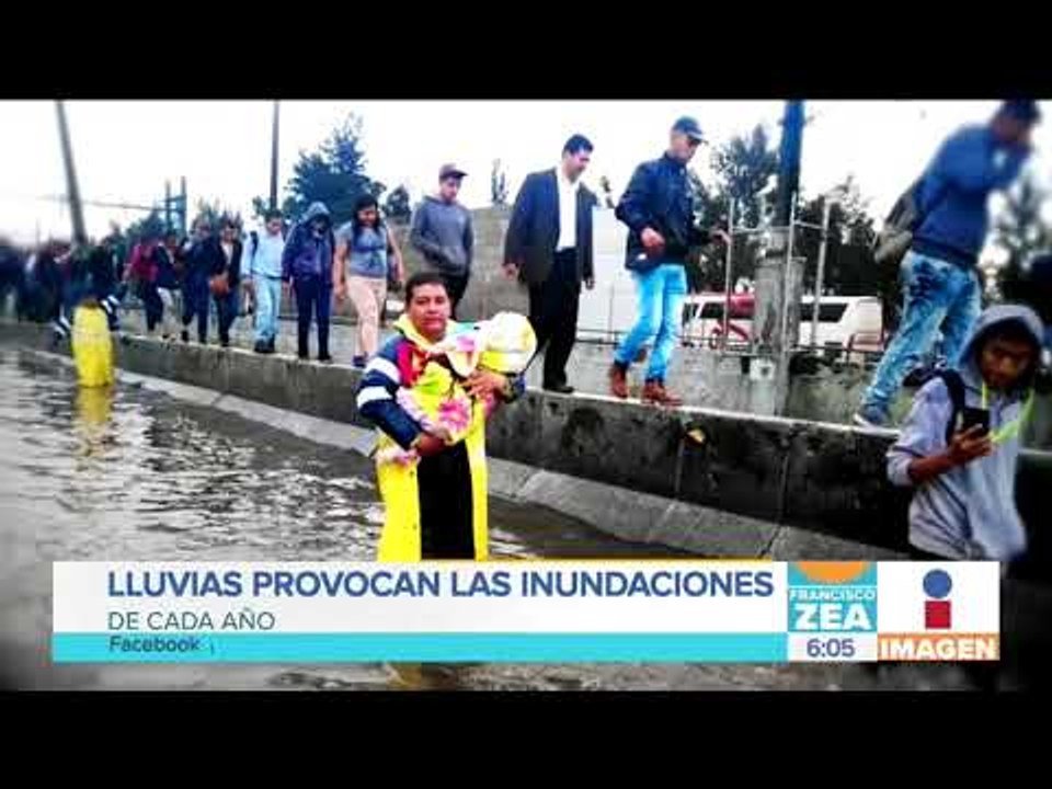 Fuertes lluvias provocan inundaciones y caos vial en la CDMX | Noticias con Francisco Zea