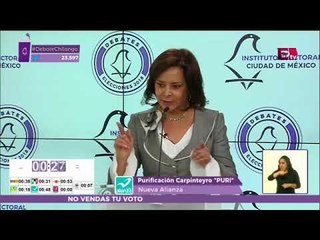 Purificación Carpinteyro quiere fortalecer mercados de la CDMX | Segundo Debate CDMX 2018