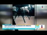 Estudiantes se tiran al piso por balacera | Noticias con Francisco Zea