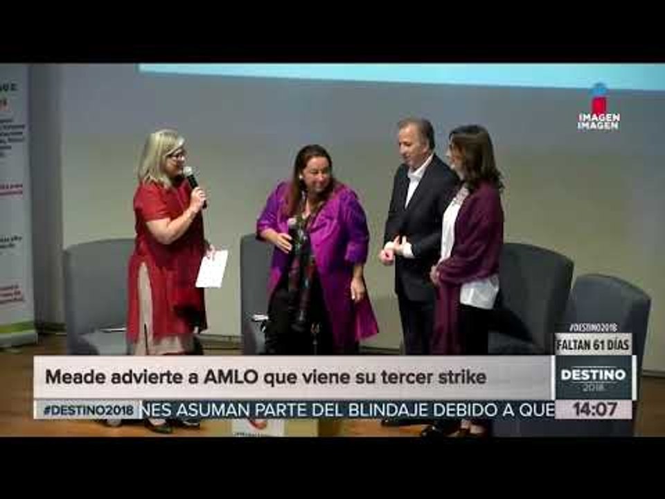 Meade advierte a AMLO que viene su "tercer strike" | Noticias con Yuriria Sierra