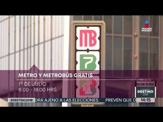 Habrá transporte gratuito en la CDMX el 1 de julio | Noticias con Yuriria Sierra